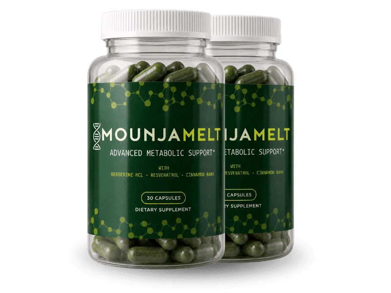 MounjaMelt Official 2-bottle 60-day supply — Berberine metabolic formula targeting blood sugar and insulin sensitivity