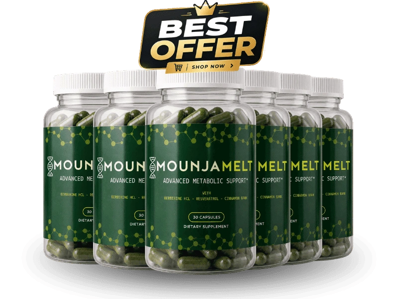 MounjaMelt Official 6-bottle 180-day best value supply — complete five-compound metabolic formula at lowest price